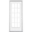 15 Lite Low E Fiberglass Door Collection Exterior Doors JIANGXI FANGDA TECH CO.,LTD 32 x 80 White Single Pre-Hung / Left Hand Inswing