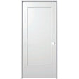 1 Panel Shaker Primed Single Pre-Hung Interior Doors PT Timber Ltd 24 x 80 Left-Hand Brushed Nickle