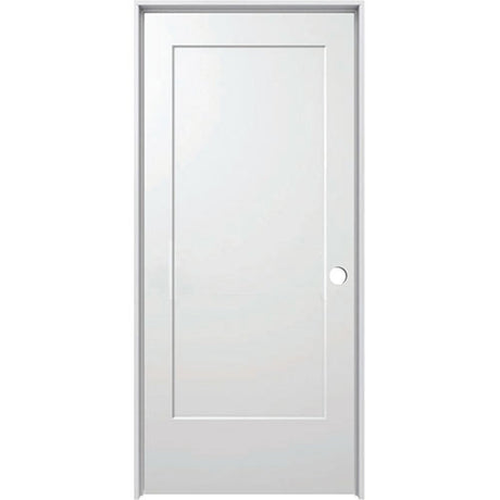 1 Panel Shaker Primed Single Pre-Hung Interior Doors PT Timber Ltd 24 x 80 Left-Hand Brushed Nickle