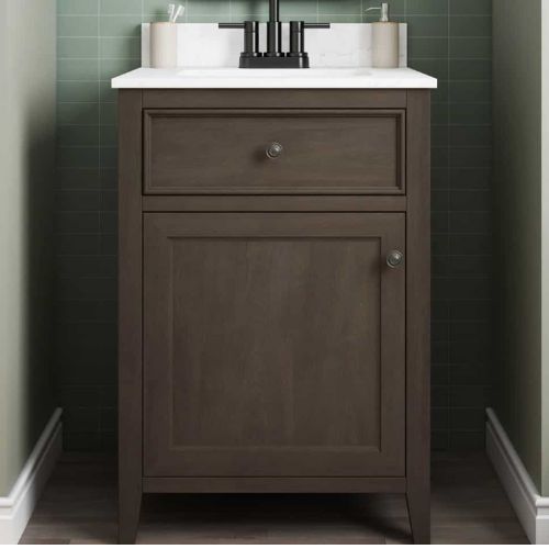 Prior Creek 48" Edgeline Shaker Vanity in White Builder Supply Outlet
