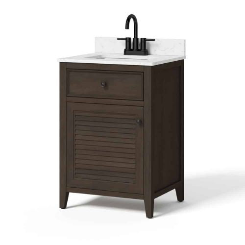 Prior Creek 48" Edgeline Shaker Vanity in White Builder Supply Outlet