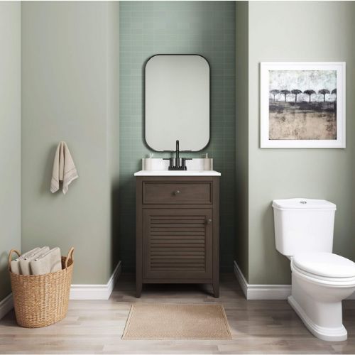 Newry 24" Vanity Walnut Brown 24" Vanity Seaboard International Forest Products, LLC