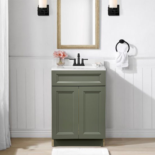 Prior Creek 24" Oxford Shaker Vanity in Sage Prior Creek