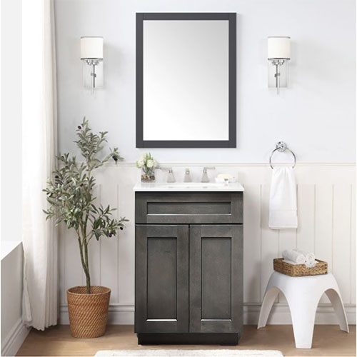 Prior Creek 24" Shaker Vanity in Cinder Prior Creek