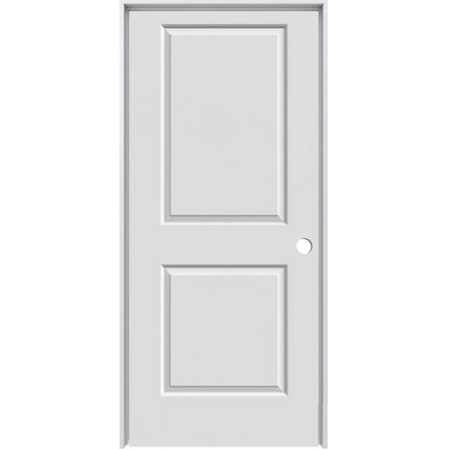 2 Panel Carrara Single Solid Core Prehung Door Interior Prehung Builder Supply Outlet