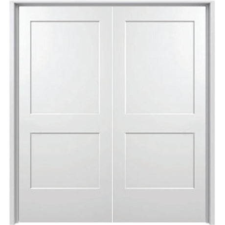 2 Panel Shaker Double Prehung Doors Interior Doors Builder Supply Outlet
