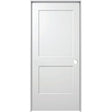 2 Panel Shaker Primed Single Pre-Hung Interior Doors PT Timber Ltd 24 x 80 Left-Hand Brushed Nickle