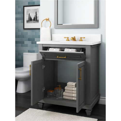 Grovehurst 30" Vanity in Antique Grey 30" Vanity Seaboard International Forest Products, LLC