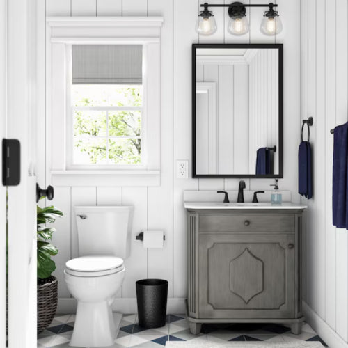 Whitney 30″ Vanity in Antique Grey Allen + Roth