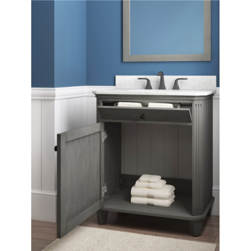 Whitney 30″ Vanity in Antique Grey Allen + Roth