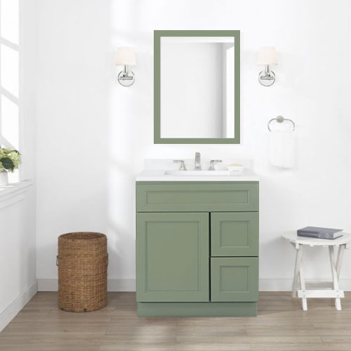 Aurafina Blair 30″ Shaker Vanity 30" Vanity Henschel Sales Forest Green