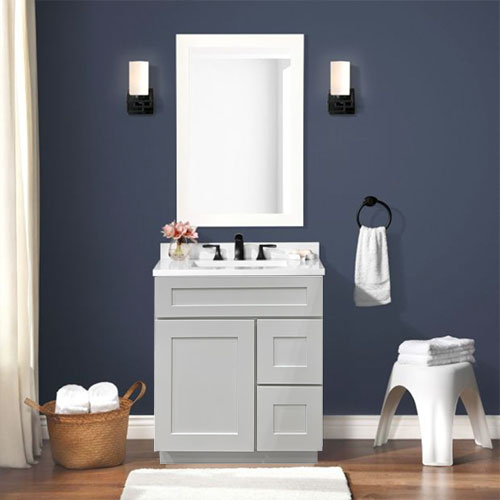 Prior Creek Jackson 30″ Shaker Vanity 30" Vanity JP Mathis LLC White