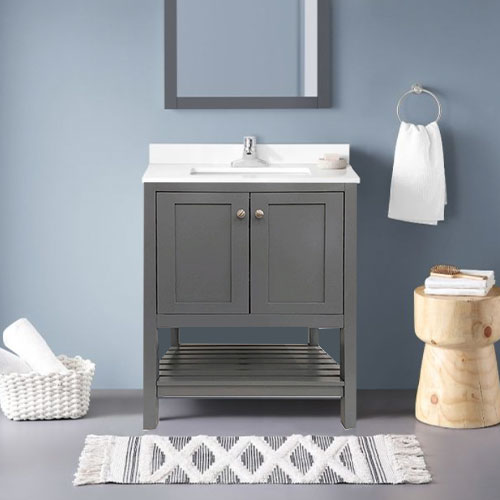 Prior Creek Castle 30" Vanity 30" Vanity Abastecedora Hadrok, S.A DE C.V. Grey