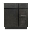Prior Creek 30" Shaker Right Drawer Vanity in Cinder Prior Creek