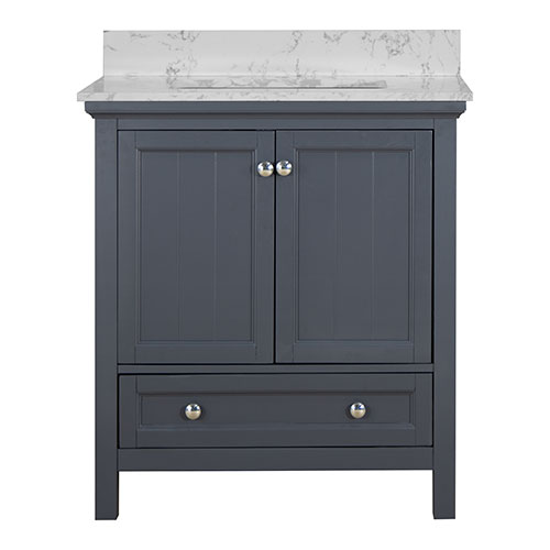 Aurafina Cunningham 30" Vanity in Harbor Blue 30" Vanity Henschel Sales