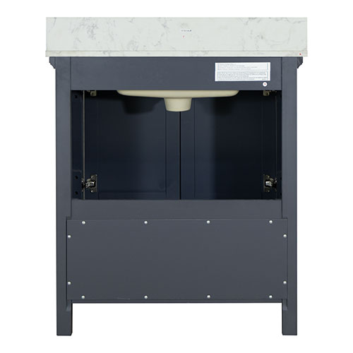 Aurafina Cunningham 30" Vanity in Harbor Blue 30" Vanity Henschel Sales