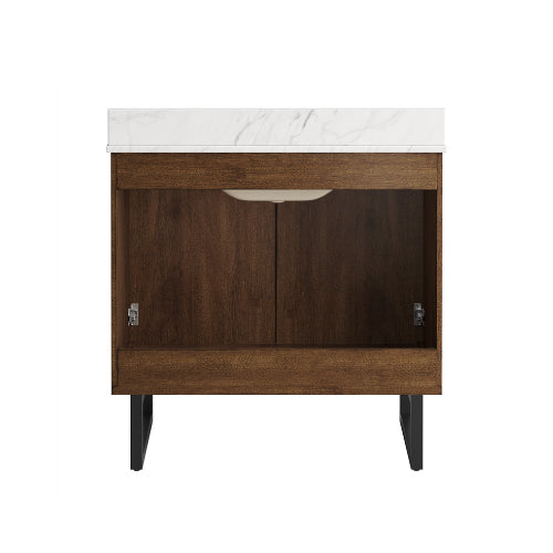 Destin 36″ Vanity in Cherry Finish Allen + Roth