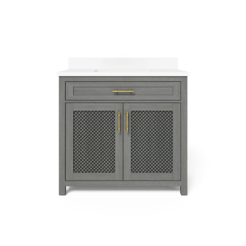 Erinton 36″ Vanity in Antique Grey 36" Vanity Seaboard International Forest Products, LLC