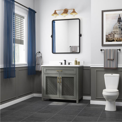 Erinton 36″ Vanity in Antique Grey 36" Vanity Seaboard International Forest Products, LLC