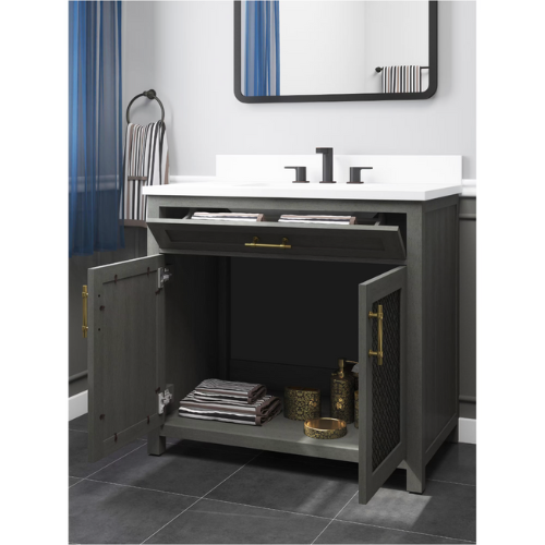 Erinton 36″ Vanity in Antique Grey 36" Vanity Seaboard International Forest Products, LLC
