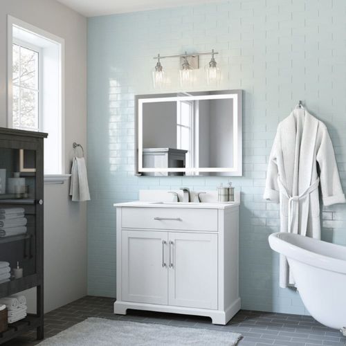 Langtree 36″ Vanity in White Allen + Roth