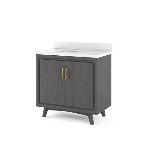 Preston 36″ Vanity in Antique Grey Thomasville