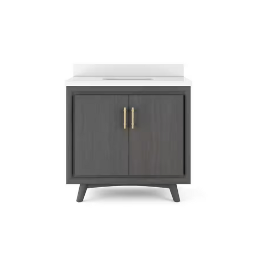Preston 36″ Vanity in Antique Grey Thomasville