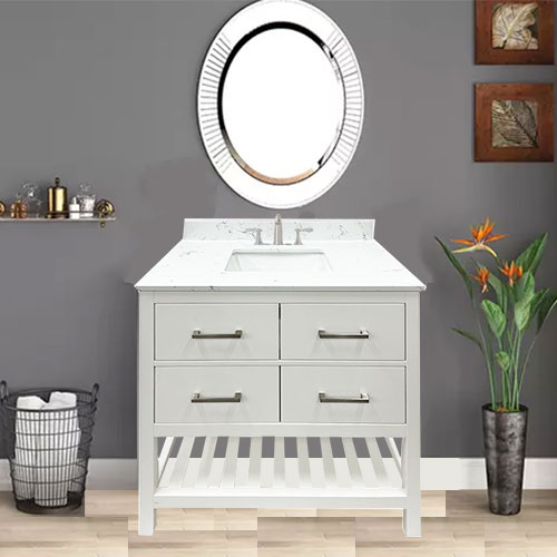 Prior Creek Alinea 36" Vanity 36" Vanity JP Mathis LLC White