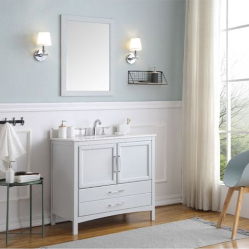 OVE Joyce 36″ Vanity in Dove Grey OVE