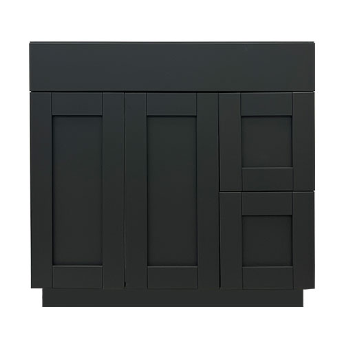 Prior Creek 36" Shaker Vanity in Slate Grey 36" Vanity Sauder Woodworking CO.