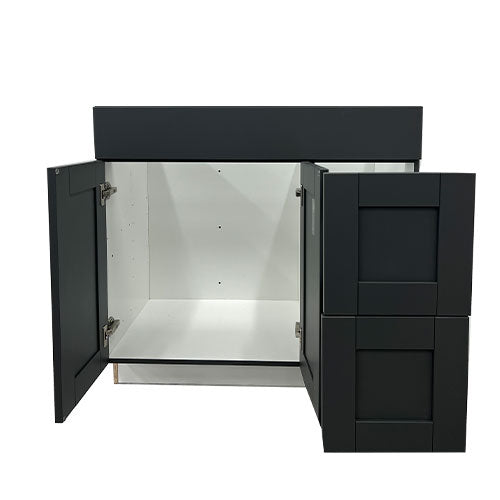 Prior Creek 36" Shaker Vanity in Slate Grey 36" Vanity Sauder Woodworking CO.