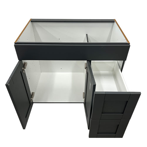 Prior Creek 36" Shaker Vanity in Slate Grey 36" Vanity Sauder Woodworking CO.