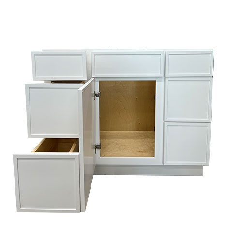 Prior Creek 42" Edgeline Shaker Vanity in White Prior Creek