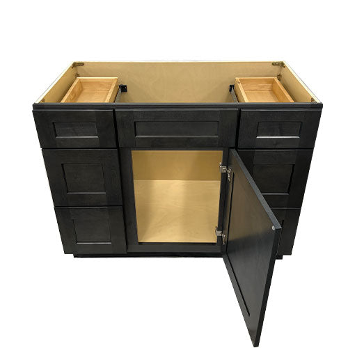 Prior Creek 42" Shaker Vanity in Cinder Prior Creek