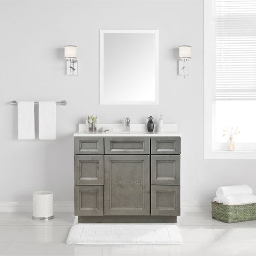 Prior Creek 42" Shaker Vanity in Mist Prior Creek