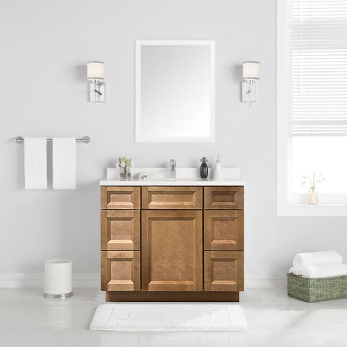 Prior Creek 42" Shaker Vanity in Toffee Prior Creek