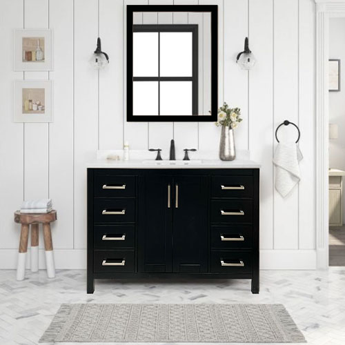 Prior Creek Astoria 48" Vanity 48" Vanity JP Mathis LLC Black