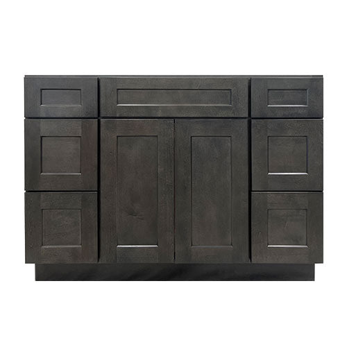 Prior Creek 48" Shaker Vanity in Cinder Prior Creek