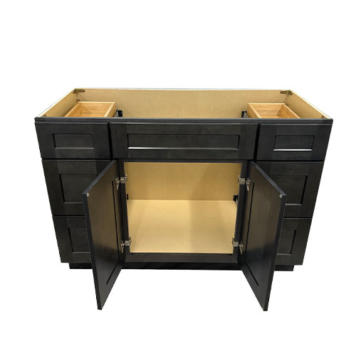 Prior Creek 48" Shaker Vanity in Cinder Prior Creek