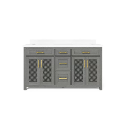 Erinton 60″ Vanity in Antique Grey 60" Vanity Seaboard International Forest Products, LLC