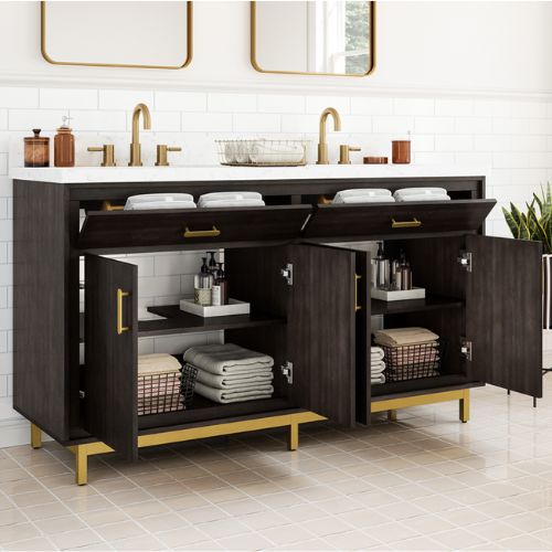 Fletcher 60" Vanity in Charcoal Scott Living