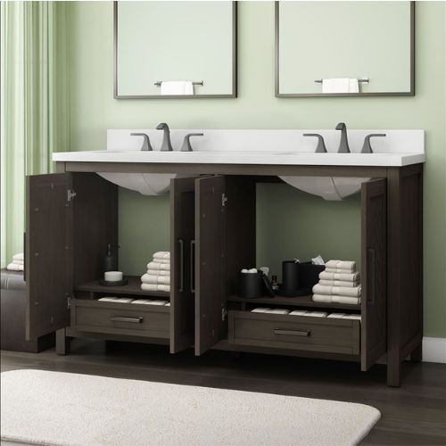 Leary 60″ Vanity in Espresso Home Decorators Collection