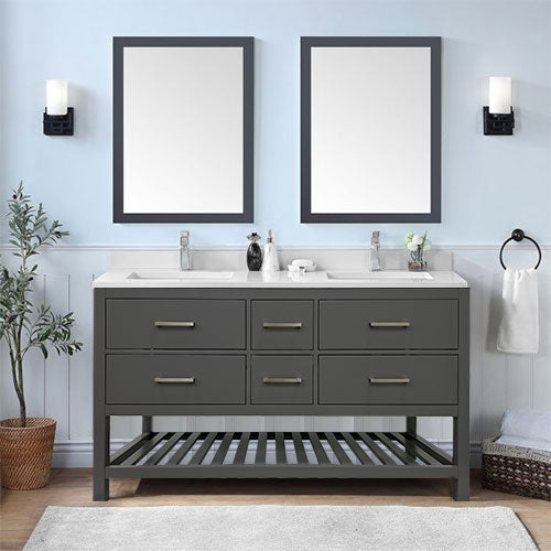Prior Creek Alinea 60" Vanity 60" Vanity JP Mathis LLC Grey