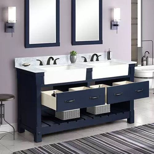 Bestview Farmington 61″ Vanity in Navy Blue Builder Supply Outlet