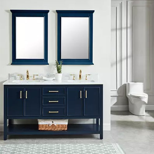 Bestview Manhattan 61″ Vanity in Navy Blue Builder Supply Outlet