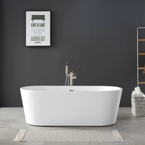 OVE 67″ Alexander Acrylic Freestanding Bathtub in White OVE