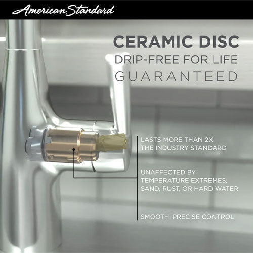 American Standard Estate Pull Down Kitchen Faucet in Stainless Steel American Standard