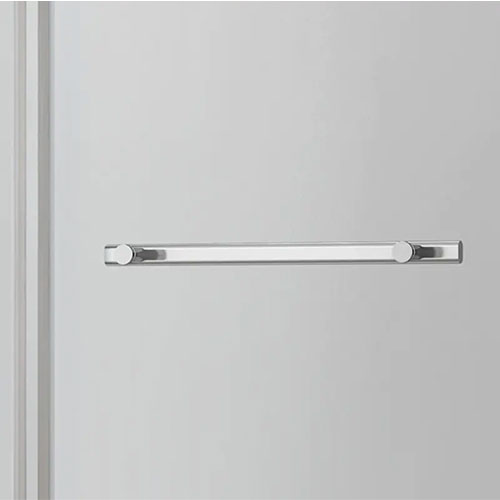Prior Creek 60″ x 76″ Brushed Nickel Clear Glass Shower Door Shower Door Ningbo Waltmal Sanitary Wares Co., LTD