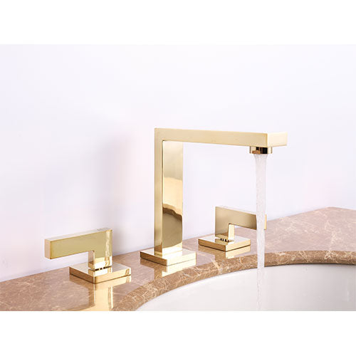 Prior Creek Chatham 8″ Spread Faucet in Brushed Brass Bath Faucet Jiangmen Luxury Houseware Company Limited