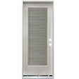 Full Blinds Flush Glazed Fiberglass Door Collection Exterior Doors JIANGXI FANGDA TECH CO.,LTD 32 x 80 White Single Pre-Hung / Left Hand Inswing
